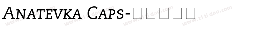 Anatevka Caps字体转换